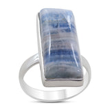 Blue Rhodochrosite 925 Sterling Silver Ring