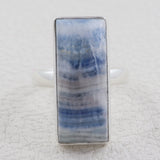 Blue Rhodochrosite 925 Sterling Silver Ring