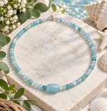 Aquamarine Beaded Necklace