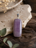 Kunzite Pendant Sterling Silver