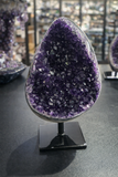 Amethyst Polished Cluster With Metal Base
