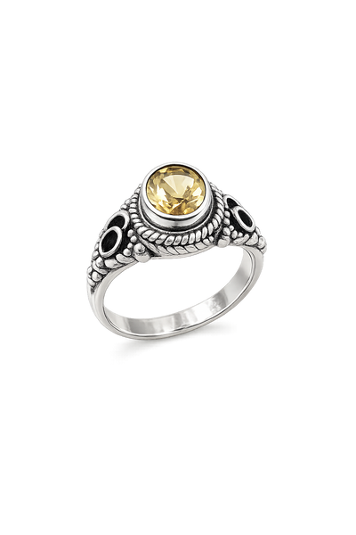 Citrine Ring Sterling Silver Size 7