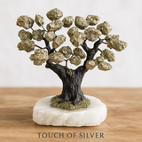 Pyrite And Citrine Tree On Base