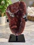 Red Galaxy Amethyst On Stand