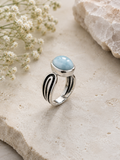 Larimar Ring Sterling Silver Size 7