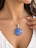 Chalcedony Pendant Sterling Silver