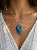 Angel Wing Labradorite Pendant Sterling Silver