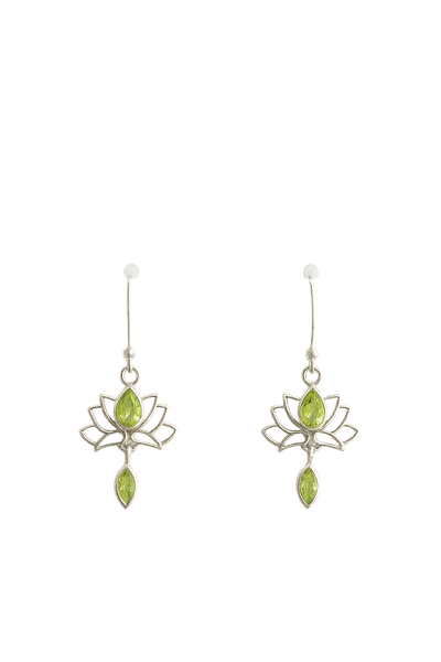 Sterling Silver Peridot Earring