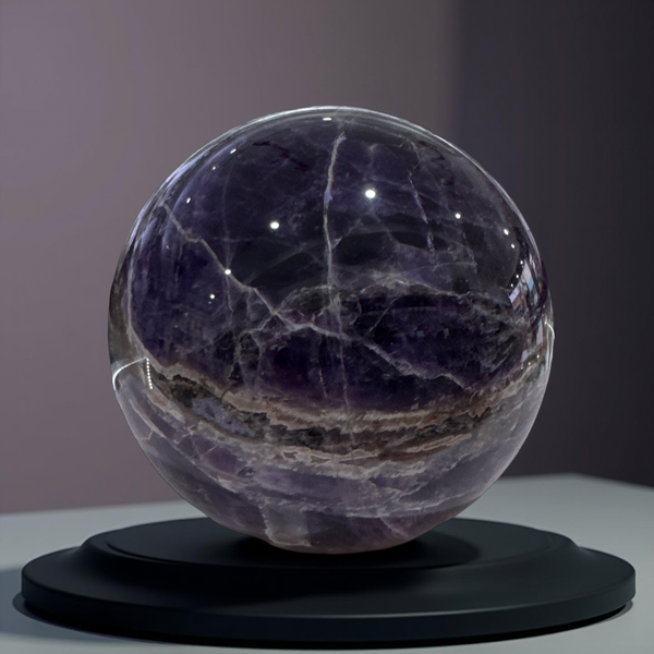 Chevron Amethyst Sphere Large(2.36kg)