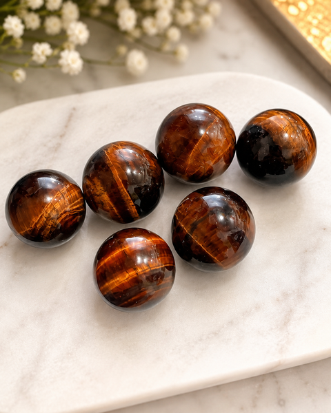 Red Tigers Eye Sphere