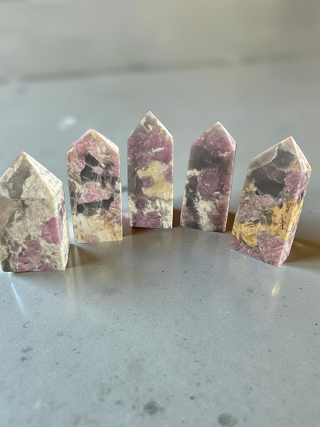 Pink Tourmaline Points