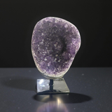 Amethyst Polished Cluster With Metal Base