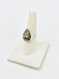 Sterling Silver Pyrite Ring Size 9