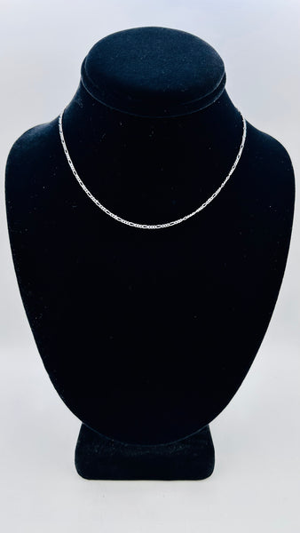 Sterling Silver Figaro Chain