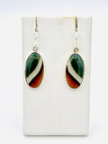 Sterling Silver Polychrome Jasper Earrings