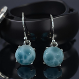 Larimar Earrings Sterling Silver