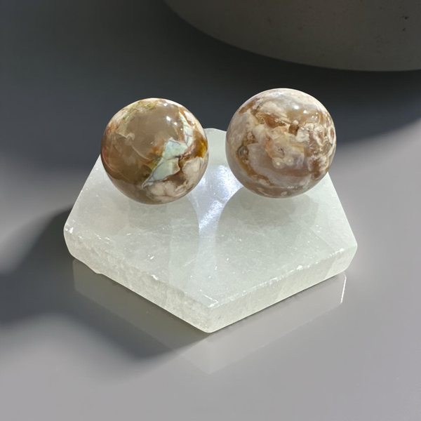 Flower Agate Sphere