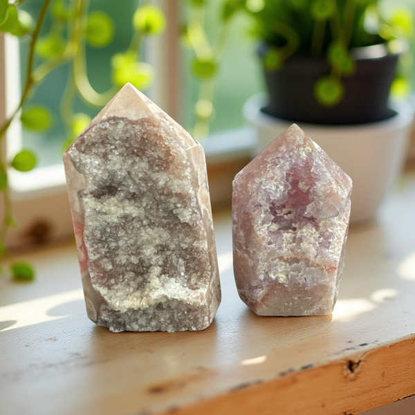 Pink Amethyst Standing Points