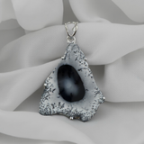 Dendritic Opal Pendant Sterling Silver