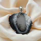 Dendritic Opal Pendant Sterling Silver