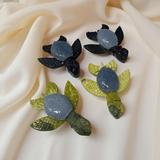 Black Onyx And Serpentine Turtle With Angelite