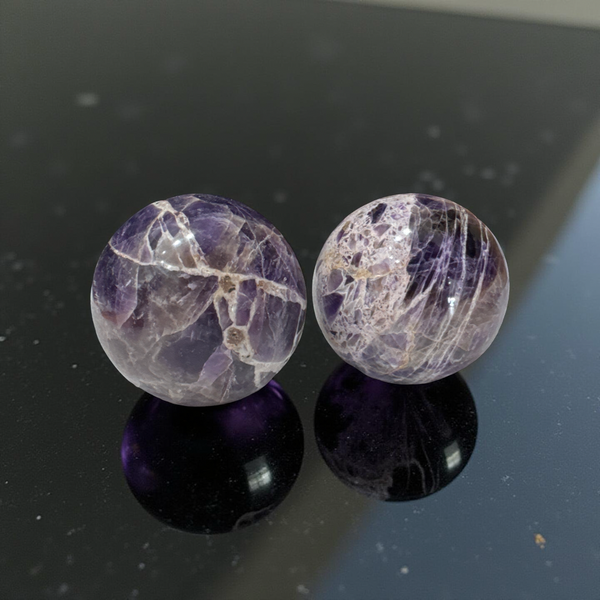 Chevron Amethyst Sphere