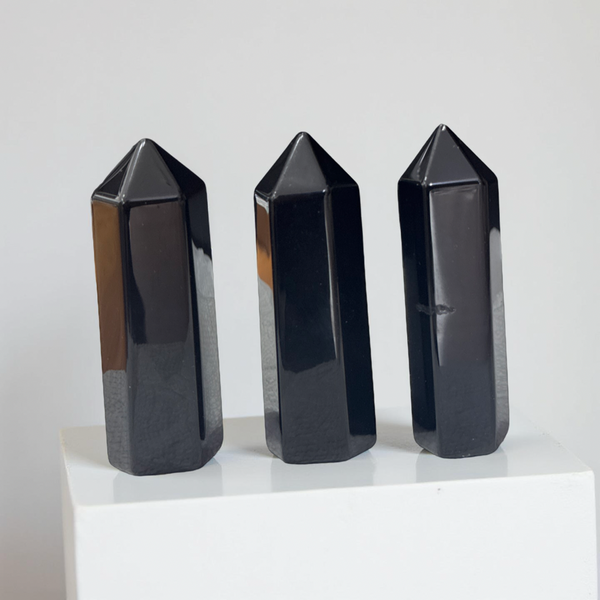 Black Obsidian Standing Tower