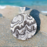 925 Sterling Silver Jewelry Natural Zebra Jasper Gemstone Pendant For Gift