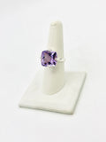 Amethyst Size 8 Rings Sterling Silver