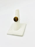 Sterling Silver Tiger Eye Rings Size 8