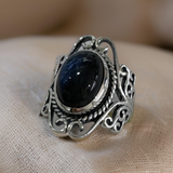 Labradorite RING size 8 Sterling Silver