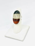 Sterling Silver Polychrome Jasper Rings Size 6