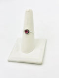 Sterling Silver Watermelon tourmaline Rings Size 8