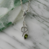 Peridot Pendant Sterling Silver