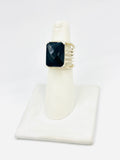 Black Onyx Size-6 Rings Sterling Silver