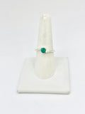 Sterling Silver Emerald Rings Size 9