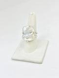 Pearl Size - 9 Rings Sterling Silver