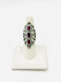 Garnet Size 7 Rings Sterling Silver