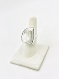 Sterling Silver Pearl Ring Size 8