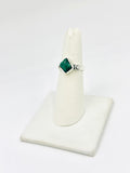 Sterling Silver Emerald Rings Size 8