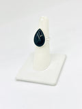 Black Onyx Size-6 Rings Sterling Silver