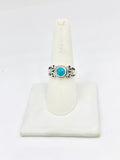 Turquoise Size - 9 Rings Sterling Silver