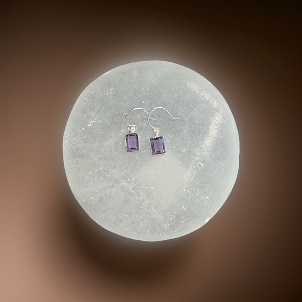 Amethyst Earring Sterling Silver