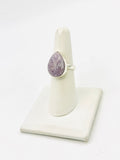 Sterling Silver Lepidolite Rings Size 7