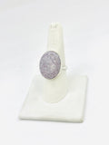 Sterling Silver Lepidolite Rings Size 9