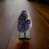 Amethyst Polished Cluster With Metal Base
