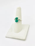 Sterling Silver Emerald Rings Size 8