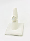 Sterling Silver Moonstone Rings Size 9