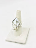 Sterling Silver Pearl Ring Size 8