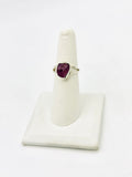 Sterling Silver Garnet Rings Size 7